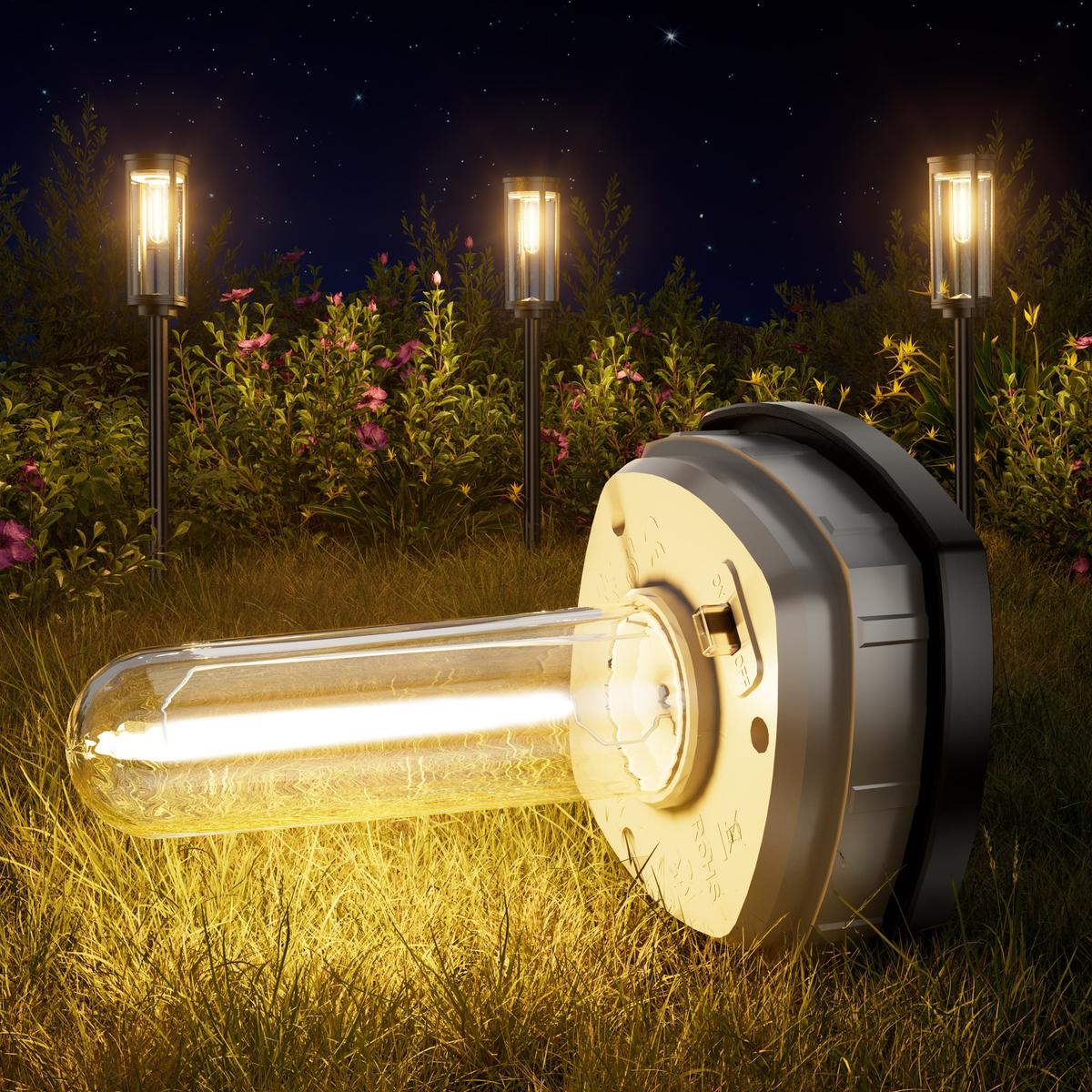 Elegant Solar Pathway Lights, Auto On/Off & Waterproof – Rechargeable Outdoor Solar Lights for Garden, Yard, Driveway & Decoration