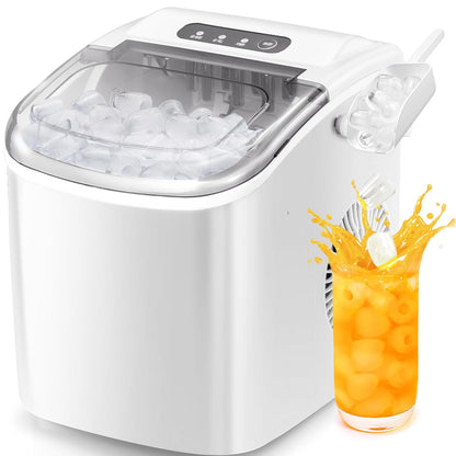 Star Clear Ice Cube Maker, 3 pcs in 25 mins, 150 pcs/Day, CrystalFlux Technology, Self-Cleaning, 24H Timer, Enhanced Insulation for Whiskey & Bourbon