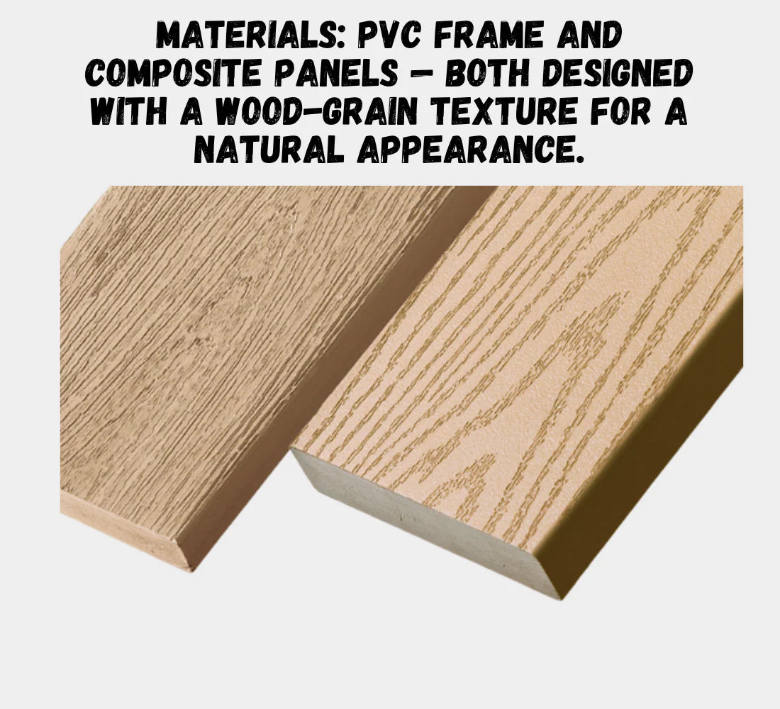 Outdoor Trash Can Enclosure – Weatherproof Garbage Bin Storage Shed, Fits 96 Gallon Bins, PVC & Composite Panels